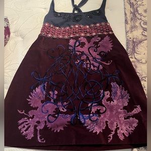 Free People embellished mini dress size S